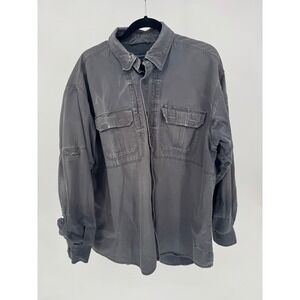 5.11 Tactical Men's XL Gray Long Sleeve Button Down Shirt Utility Workwear
